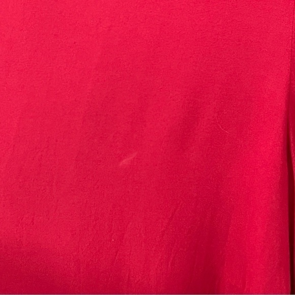 Kate & Mallory berry red pullon diagonal hem oversized jumpsuit, XS. - Picture 7 of 7